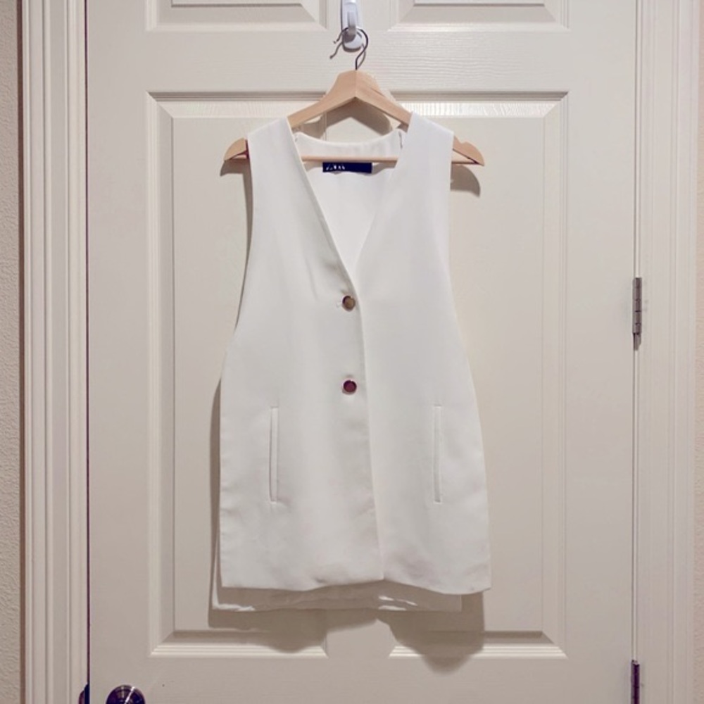 COPY - Zara White Vest Size S
